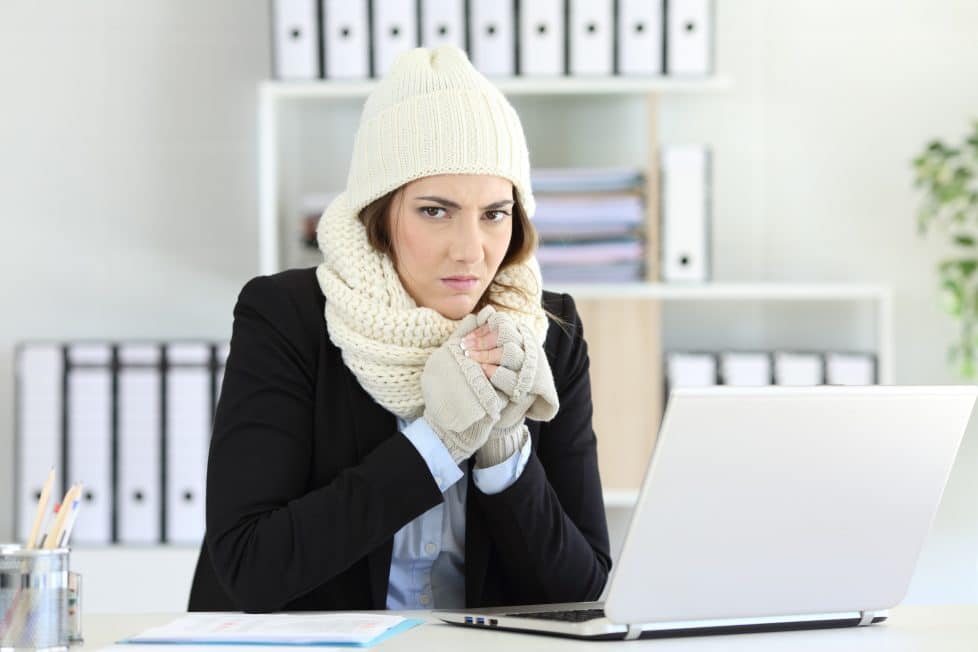 Kälte im Büro