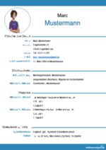 Schüler - Lebenslauf Vorlage Ausbildung: Lebenslauf für Schüler